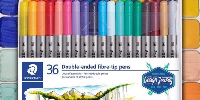 Caneta Hidrocor Ponta Dupla, Staedtler 36 Cores