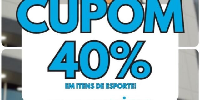 Cupom de R$40 OFF em itens de Esporte