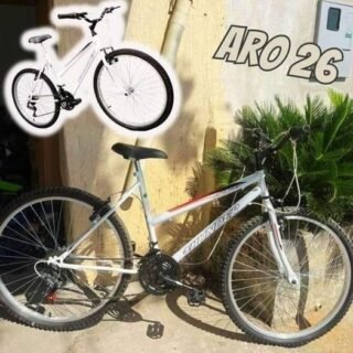Bicicleta Aro 26 Thunder Branca 21v MTB Track Bikes