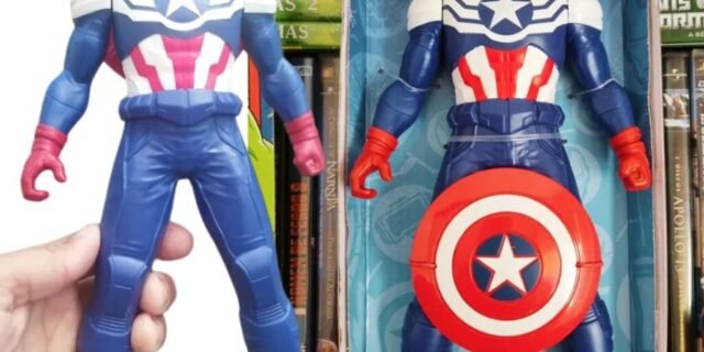 Marvel, Boneco Capitão América Mighty Hero Series