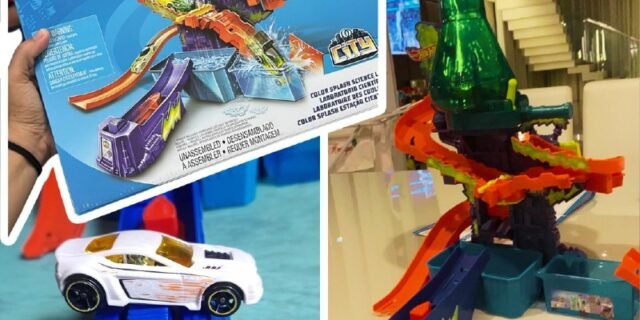 Hot Wheels Color Shifters, Pista Estação Cientifica com 1 Carrinho que Muda de Cor, Mattel