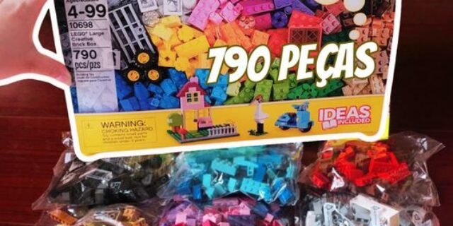 Classic Caixa Grande De Peças Criativas Lego Brick Box Sem Cor Especificada Grande (790 peças)