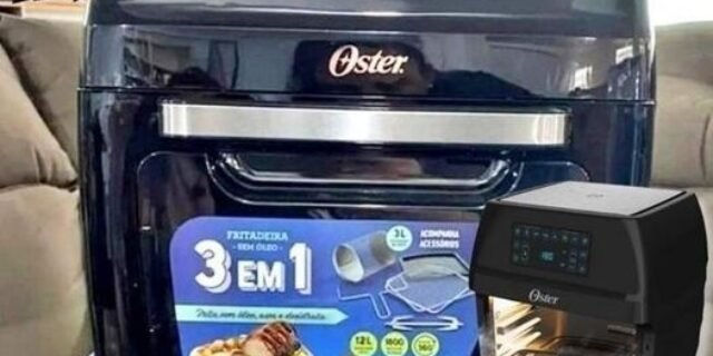 Fritadeira Oven Fryer 3 Em 1 Ofrt780 12 Litros Oster 220V