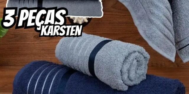 Jogo de Toalhas de Banho Karsten Otto 3 Peças