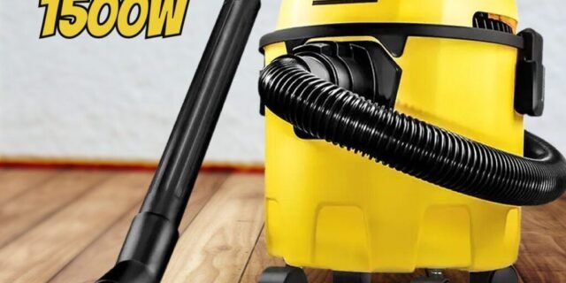 Aspirador WDL 1 Karcher 3 em 1 – Aspira Pó e Água + Função Soprador. Compacto e Portátil – Com alcance de 7,5 metros. Potência de 1500W 110v