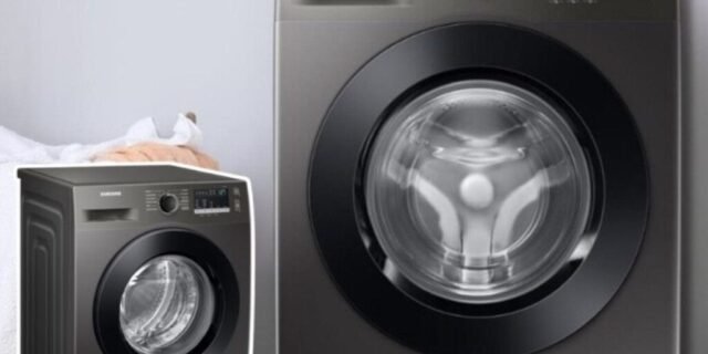 Lavadora Digital Inverter Samsung Porta Black WW11T Inox 11kg 127V