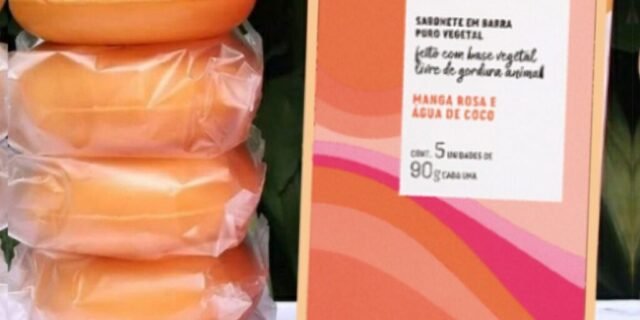 Sabonete em Barra Tododia Manga Rosa e Água de Coco