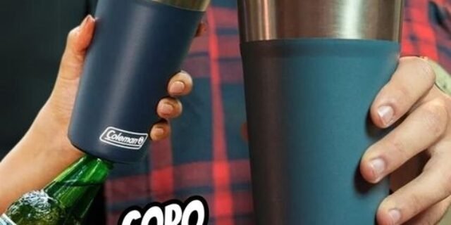 Copo Térmico De Cerveja 600 ml c/ Tampa Azul – Coleman