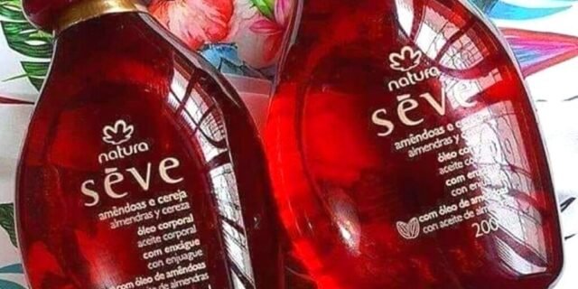 Kit Óleo Desodorante Corporal Sève Amêndoas e Cereja 2 unidades