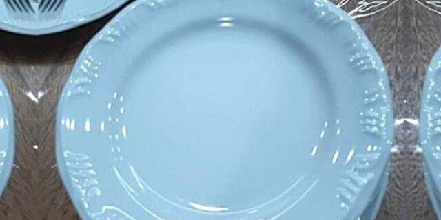 Estojo com 6 Pratos Sobremesa em Porcelana Schmidt