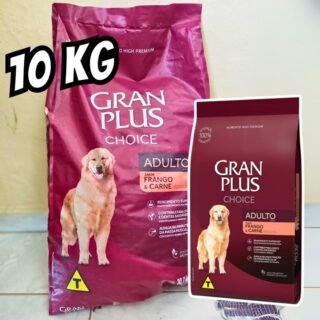 Ração GranPlus Choice Frango e Carne Cães Adultos 10,1 kg