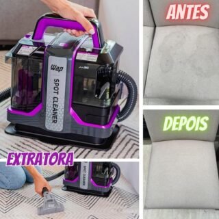 WAP Extratora Portátil Spot Cleaner W3 1450W de Potência e Vácuo de 110Mbar 3 em 1 Borrifa, Esfrega e Extrai 127V