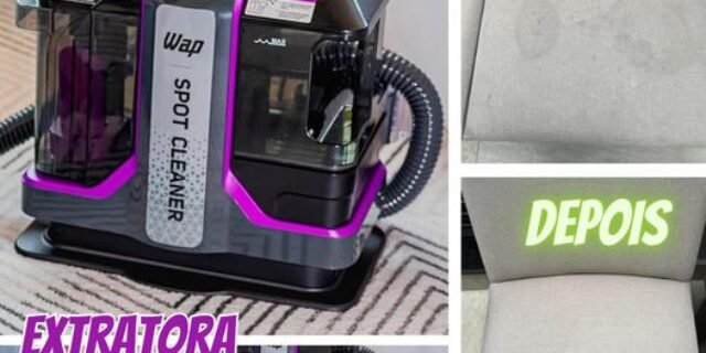 WAP Extratora Portátil Spot Cleaner W3 1450W de Potência e Vácuo de 110Mbar 3 em 1 Borrifa, Esfrega e Extrai 127V