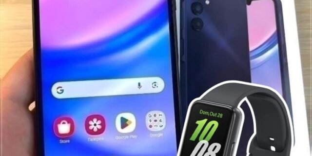 Smartphone Samsung Galaxy A15 6,5” 128GB 5G + Smartband Galaxy Fit3
