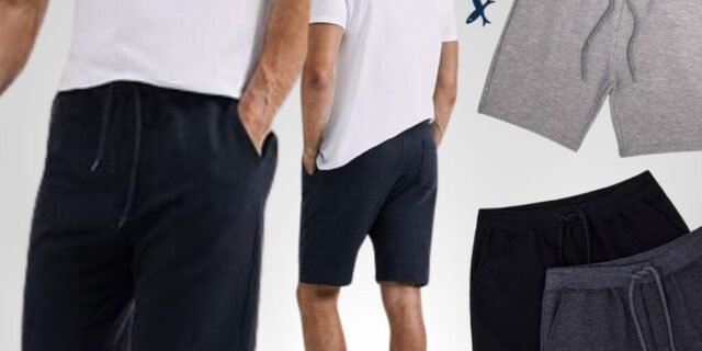 Kit Com 2 Bermudas Básicas Masculinas Em Moletom