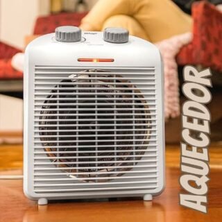WAP AIR HEAT Aquecedor de Ambientes Elétrico Portátil 3 em 1 Com Ventilação 1500W Triplo Sistema de Segurança 220V