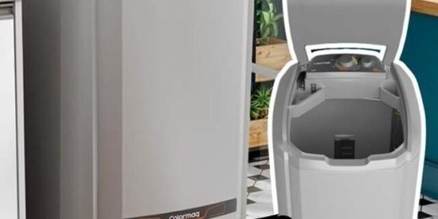 Colormaq Maquina de Lavar Roupa Semi Automatica Tanquinho 20kg LCS20 Prata 127V