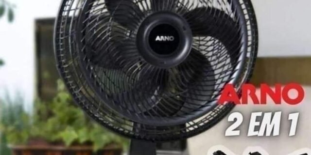 Ventilador 2 em 1, Mesa ou Parede, Arno, Turbo Force, 40cm, VF42, 127V