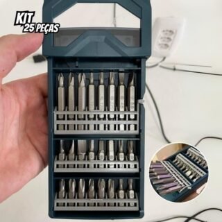 Kit de pontas para parafusar Bosch Mini X-Line com 25 peças