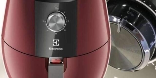 Fritadeira Elétrica sem Óleo Electrolux Airfryer EAF31 4L 1400W vermelho 110V por Rita Lobo