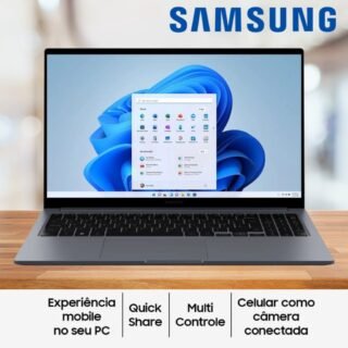 Notebook Samsung Galaxy Book4 Intel Core i5 8GB RAM SSD 256GB 15,6″ Full HD Windows 11