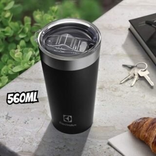 Copo Térmico Electrolux 560ml Preto Sense com Tampa Hermetica