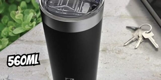 Copo Térmico Electrolux 560ml Preto Sense com Tampa Hermetica