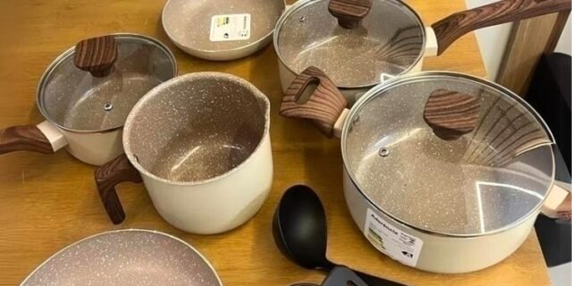 Jogo De Panelas Cerâmico Antiaderente Indução 10 Peças