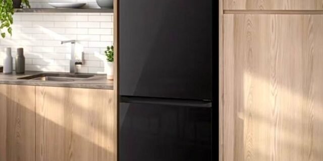 Geladeira Electrolux Frost Free Inverter 322L IB42G Efficient com AutoSense Inverse e Painel Digital – Black Glass