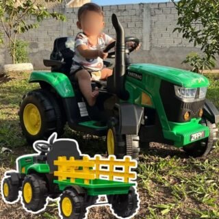 Trator Elétrico Infantil Com Controle Remoto 12v Zippy Toys