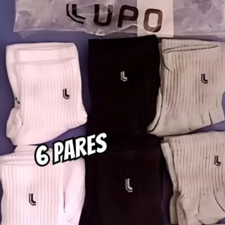 Kit 6 Pares Meia Lupo Cano Médio Masculina