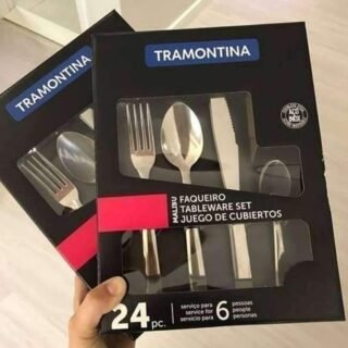 Faqueiro Malibu, 24 peças, Inox, Tramontina