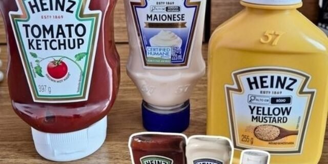 Heinz Pack Hamburger Ketchup 397G + Maionese 215G + Mostarda 255gG