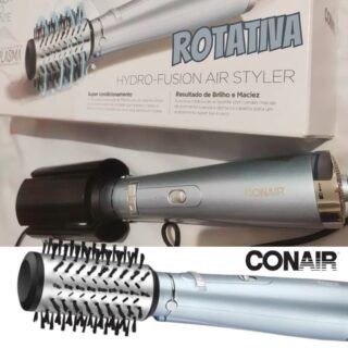 Conair, Escova Rotativa, Secadora, Modeladora e Alisadora, 550W, Hot Air Hydro-Fusion, 127V