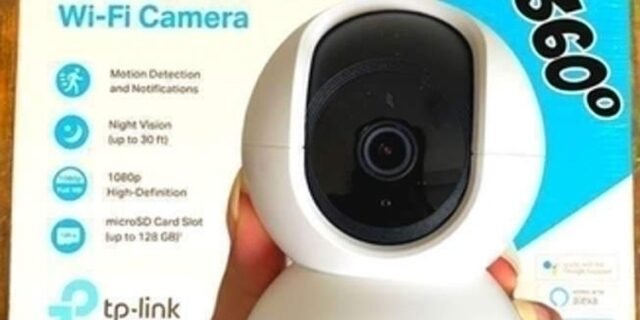 Câmera De Segurança Wi-Fi Interna 360º 1080p Full HD Tapo C200 Tp-Link