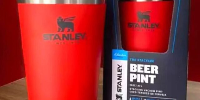 Copo térmico de cerveja Stanley|473ml – Flame-red