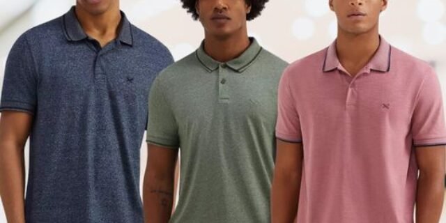Camisa Polo Básica Masculina Em Malha Texturizada Hering