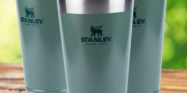 Kit 3 Copos Térmicos de Cerveja (com tampa) Stanley Hammertone Green | 473ml