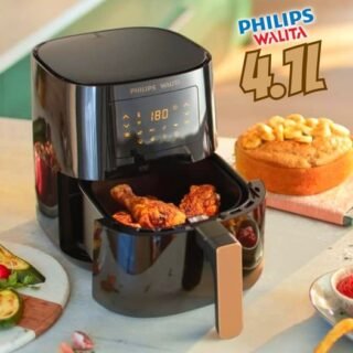 Fritadeira Airfryer Conectada Série 5000, Walita, Preta, 4.1L de capacidade, 220V, 1400W – RI9255/80