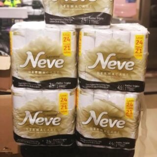 Neve Papel Higiênico Supreme Folha Tripla, 20m, Leve 24 Pague 21 Rolos