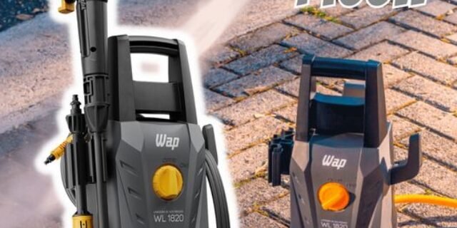 WAP Lavadora de Alta Pressão WL1820 Potência de 1400W e 1500 PSI com Agulha Desobstruidora Bico Ajustável Porta Acessórios 220V