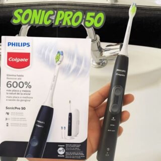 Colgate Philips Sonic Pro 50 – Escova De Dente Elétrica Recarregável Bivolt Com 2 Refis E Estojo De Viagem