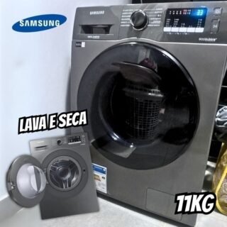 Lava E Seca Samsung Wd11a Com Ecobubble Wd11a4453bx Inox Look 11/7kg 127v