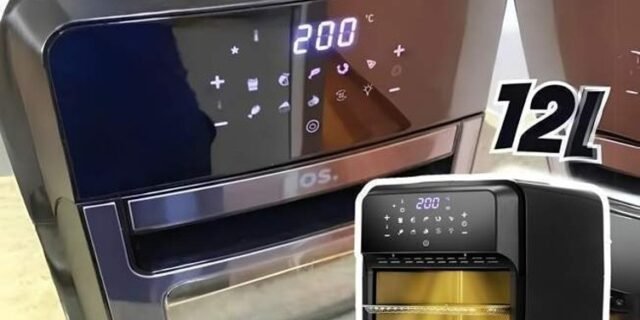 Fritadeira Sem Óleo Air Fryer Eos Premium 12 Litros Digital Touch Inox Eaf12i