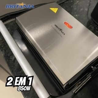 Sanduicheira e Grill Britânia BGR27I Press 2 em 1 850W 220V