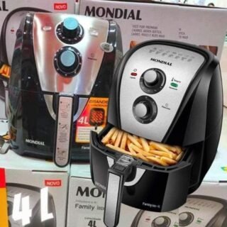 Fritadeira Elétrica Sem Óleo Air Fryer Mondial AFN40BI Family Inox 4L