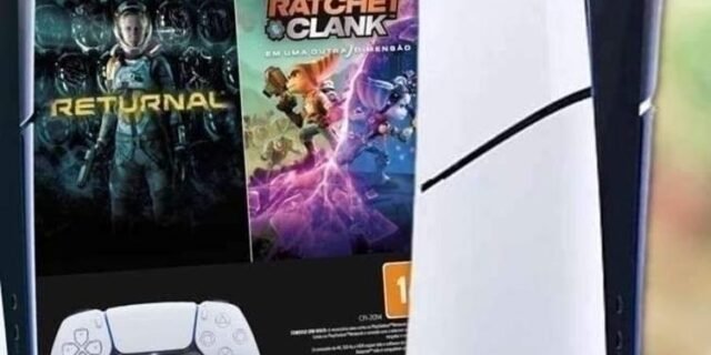 Console PlayStation 5 Digital Slim Branco 1TB Returnal e Ratchet e Clank