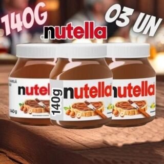 Kit Creme de Avelã com Cacau Nutella Ferrero – 140g 3 Unidades