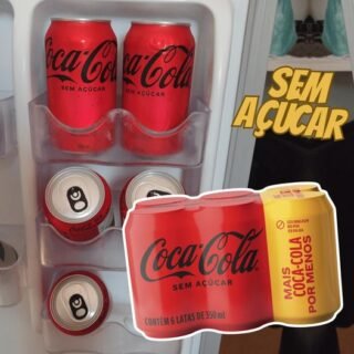 Pack de Coca-Cola sem Açúcar 350Ml 6 unidades