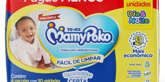 MamyPoko Lenços Umedecidos Dia&Noite 200 Unidades
